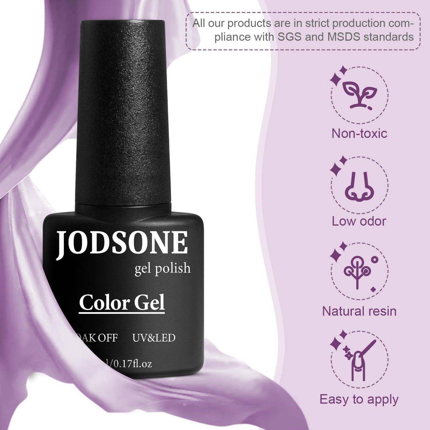 60 PCS Gel Nail Polish Kit with UV Light Base and Matte Glossy Top Coat Nail Gel Polish Soak off Manicure Accessory Tools Suitable for All Seasons