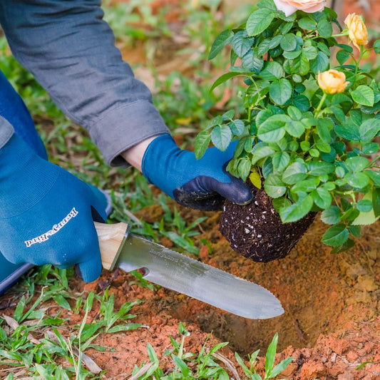 Berry&Bird Hori Hori Garden Knife, Multipurpose Gardening Knife with 7" Stainless Steel Double Edge Sharp Blade, Soil Knife with Leather Sheath, Full-Tang Gardening Tools for Gardening Weeding Digging