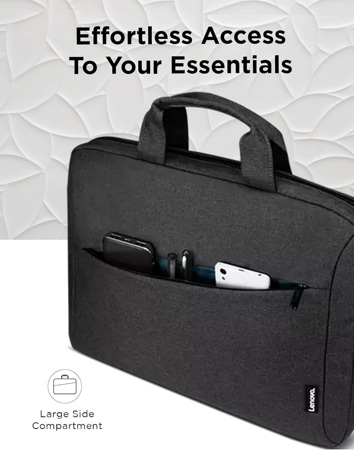 Lenovo Laptop Carrying Case T210, Notebook Bag for 15.6-Inch Laptop/Tablet, Sleek Design and Water-Repellent Fabric, GX40Q17229