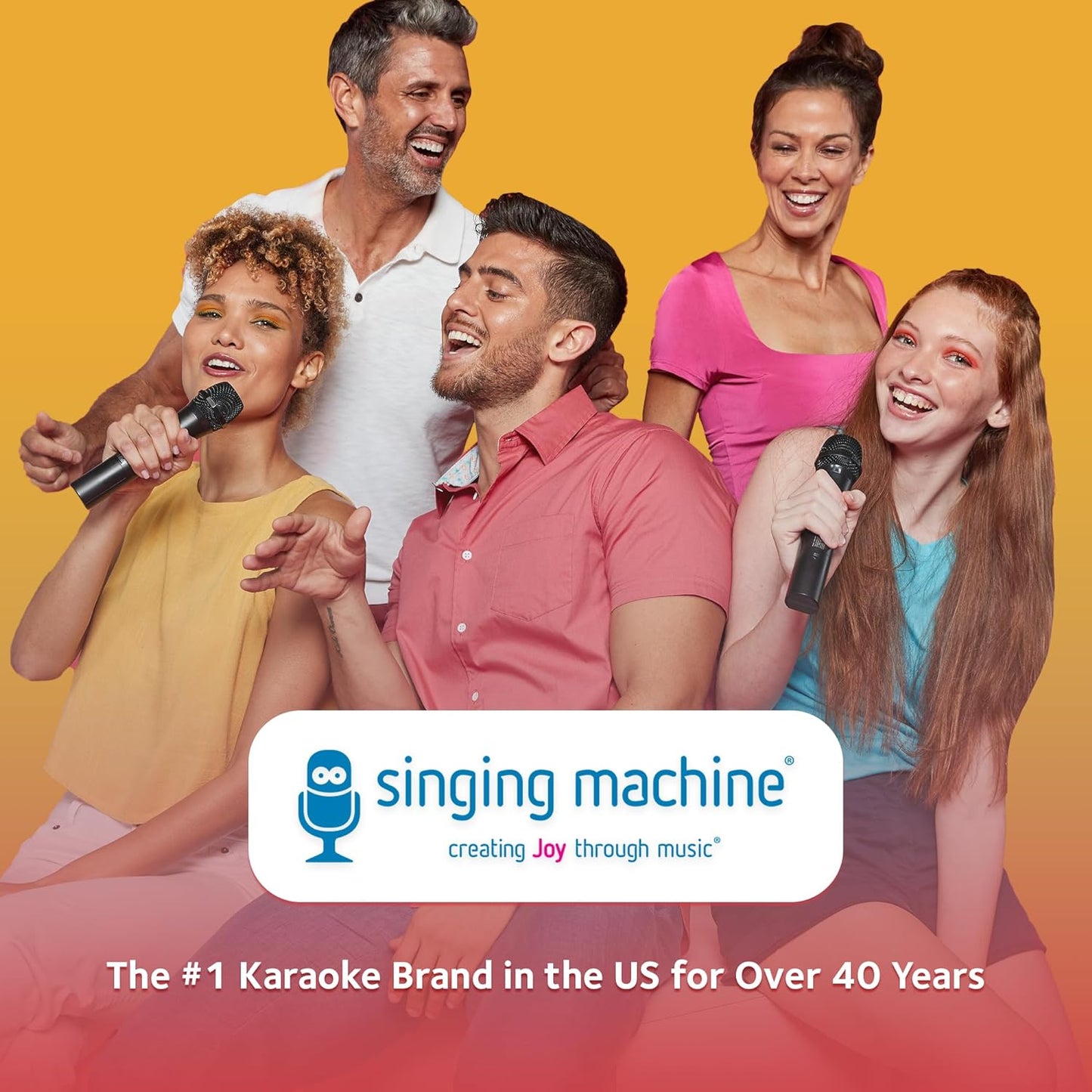 Singing Machine SMM-205 Dynamic Karaoke Microphone with 10.5 ft Cord
