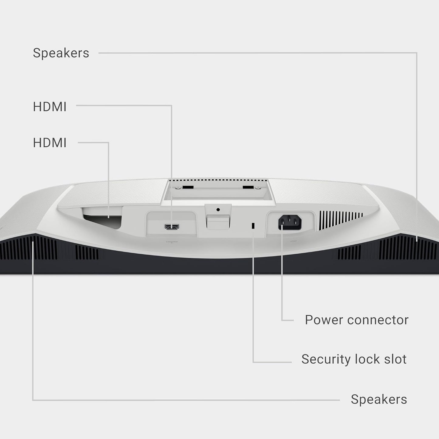 Dell S2425HS Monitor - 23.8 Inch, FHD (1920x1080) Display, 100Hz Refresh Rate 1500:1 Contrast Ratio, TÜV Rheinland Eye Comfort 4 Star, Integrated 2x5W Speaker, Height/Tilt/Swivel/Pivot - Ash White