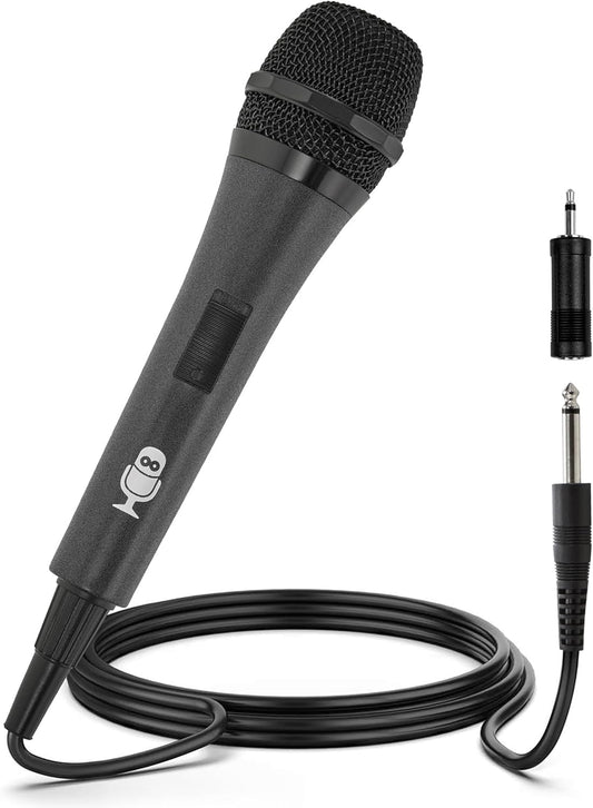 Singing Machine SMM-205 Dynamic Karaoke Microphone with 10.5 ft Cord