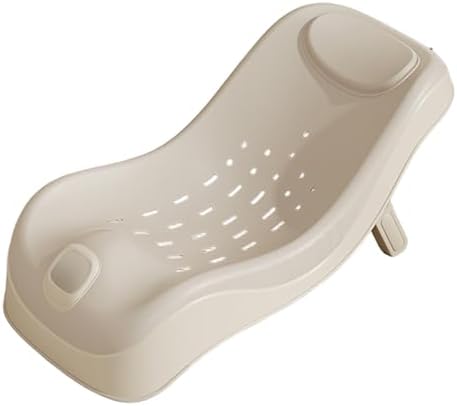 Baby Sink Bath, Adjustable Height Ergonomic Baby Bath Support with Temperature Reminder & Drainage Hole, Foldable Portable Infant Bathtub with Hook for Home Travel, Green, Sink Bather for