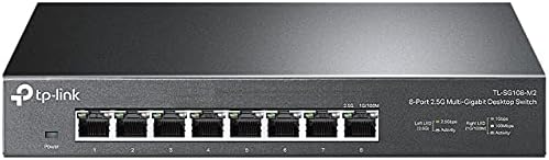 TP-Link TL-SX1008 | 8 Port 10G/Multi-Gig Unmanaged Ethernet Switch | Desktop/Rackmount | Plug & Play | Sturdy Metal Casing | Limited Lifetime Protection | Speed Auto-Negotiation