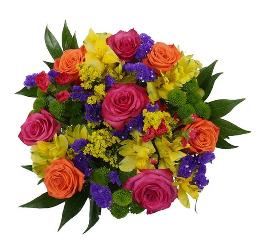 Cheerful Day Bouquet with Vase - PuriLite