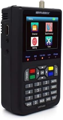 V9 Finder Digital Satellite Finder LCD Satellite Finder Digital Satellite Finder 3.5 Inch DVB-S/S2 H.265(Black)