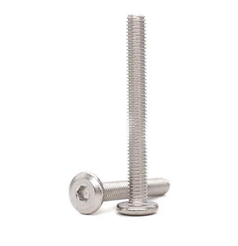 binifiMux 4pcs M10-1.25 x 70mm Serrated Flanged Hex Bolts Flange Hexagon Screws, Stainless Steel 18-8 (304), Plain Finish, DIN 6921