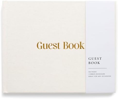 Lamare Wedding Guest Book – Elegant Guest Book for Party, Baby Shower Guest Book & Polaroid Guest Book for Wedding
