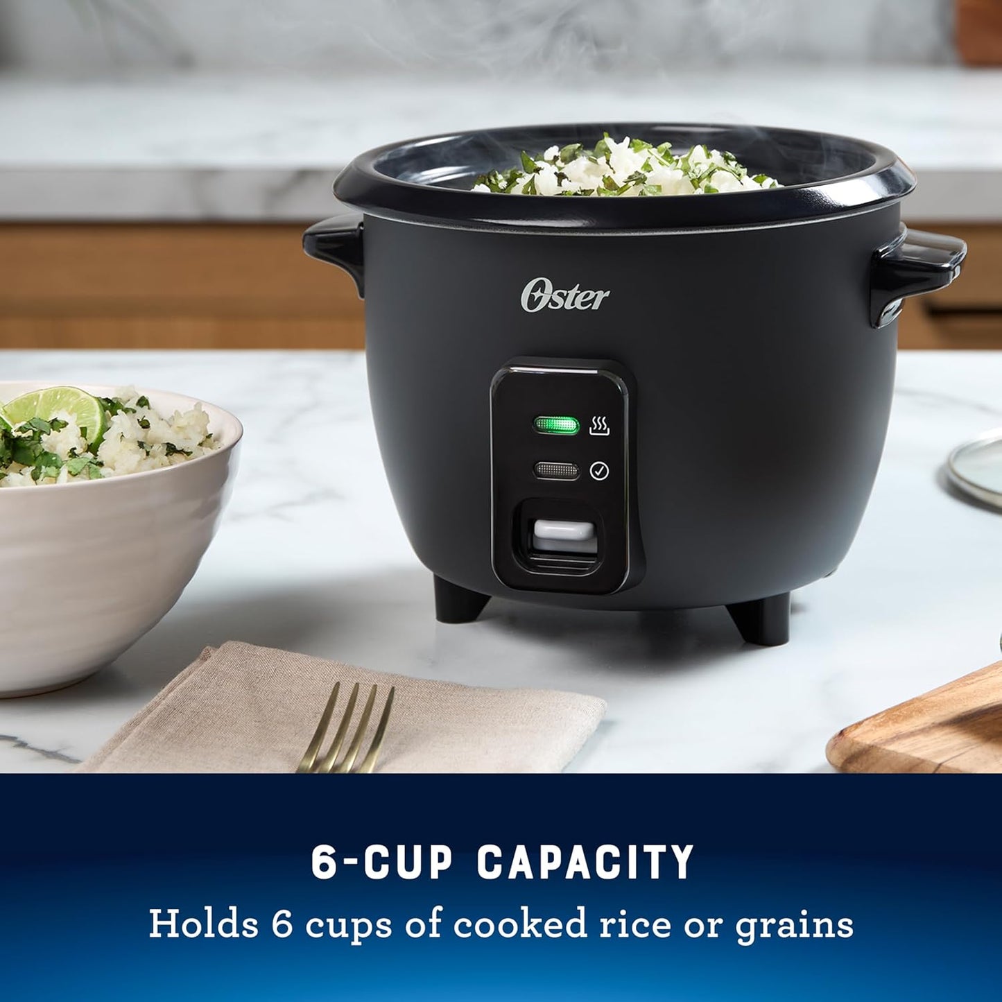 Oster 6 Cup Rice Cooker, Electric Rice Cooker and Rice Maker