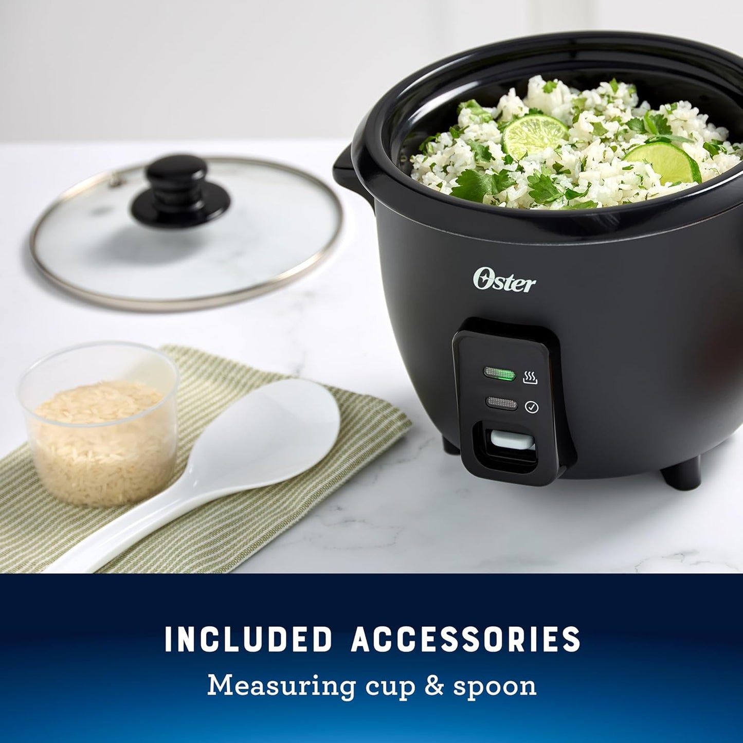 Oster 6 Cup Rice Cooker, Electric Rice Cooker and Rice Maker