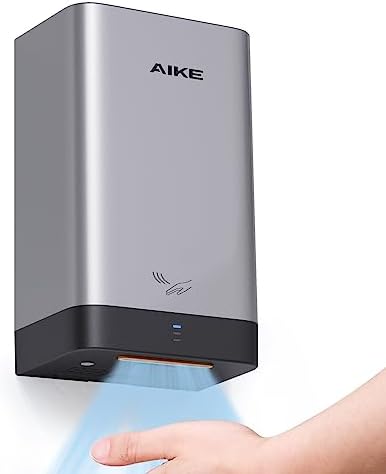 AIKE Surface Mounted ADA Compliant Hand Dryer with HEPA Filter,Black Model AK2822