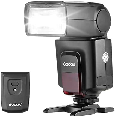 Godox TT520 II On-Camera Flash Electronic Speedlite + AT-16 2.4G Wireless Trigger Transmitter Guide Number 33 S1 S2 Modes Compatible with Canon Sony Nikon Fijifilm Olympus Cameras with Mi Hot Shoe