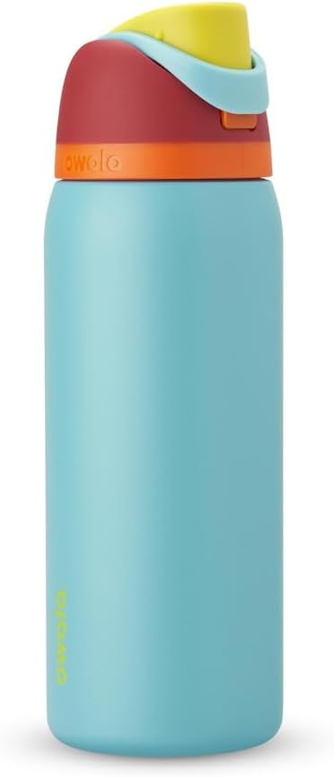 Owala FreeSip Insulated Stainless Steel Water Bottle with Straw for Sports, Travel, and School BPA-Free Sports Water Bottle, 24 oz, Beach House - PuriLite