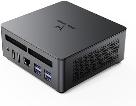 MINISFORUM UM760 Slim Mini PC AMD Ryzen 5 7640HS(6C/12T, up to 4.3GHz) 16GB RAM 1TB SSD Micro Computer, HDMI(4K), DP(4K),USB4(8K) Triple Video Output, AMD Radeon 760M Graphics 2.5G LAN Small PC