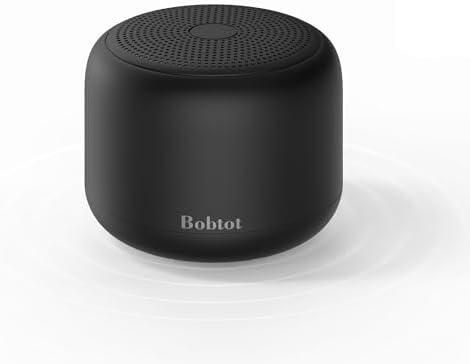 Bobtot Portable Bluetooth Speakers with Strap Easy to Carry, Wireless IPX5 Waterproof Mini Speaker with Loud Stereo Sound, 20 Hours Playtime, Rechargeable Battery, Built-in Microphone (Green)