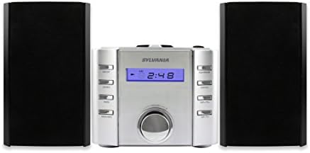 Sylvania SRCD804BT CD Microsystem with Radio & Bluetooth, Black