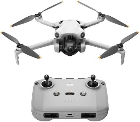 DJI Mini 4 Pro (DJI RC 2), Drones with Camera for Adults 4K, Under 0.549 lbs/249 g, 34 Mins Flight Time, 20km Max Video Transmission Distance, Omnidirectional Vision Sensing, Mini Drone for Beginners