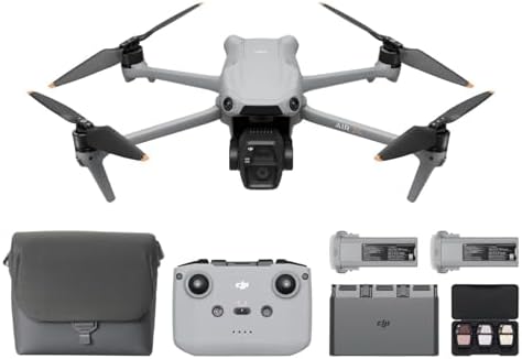 DJI Air 3S Fly More Combo (RC 2 Screen Remote Controller), Drone with 1" CMOS Wide-Angle & Medium Tele Camera for Adults, 4K/60fps, Omnidirectional Sensing & 3 Batteries for Extended Flight Time