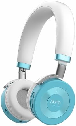 JuniorJam Plus Volume Limiting Headphones for Kids, Foldable & Adjustable Bluetooth Headphones, 22-Hour Battery Life USB-C Charging (Black)