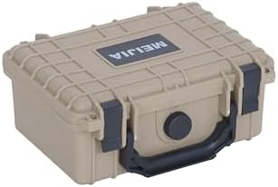 MEIJIA Portable All Weather Waterproof Protective Hard Case,Camera Case with Customizable Fit Foam, Fit use of Drones, Cameras, Equipments, 8.12"x6.56"x3.56" (Black)