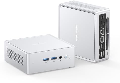MINISFORUM NAB8 Plus Mini PC, Intel Core i7-12800H (14C/20T, up to 4.8GHz), 32GB DDR4 1TB M.2 SSD, HDMI/DP /USB4,2.5 Inch HDD/SSD Slot,USB-A x 4,2x2.5G LAN/Wi-Fi6E / BT5.3,Oculink Support