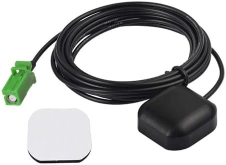 Bingfu Vehicle GPS Navigation Antenna Active GPS Antenna with Fakra C Right Angle Connector Compatible with Car Truck GPS Navigation Receiver System Factory DVD Stereo Head Unit