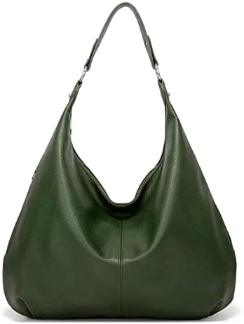 Ashioup Hobo Bags for Women Soft PU Leather Shoulder Bag Vintage Slouchy Handbag with Zipper - PuriLite