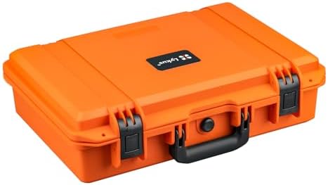 Lykus HC-4410 Waterproof Hard Case with Customizable Foam Insert, Interior Size 17.32x11.42x4.72 in, Suitable for up to 16" Laptop,Starlink Mini,Keyboard,Drill,Audio Mixer,mic,Flashlight,and More