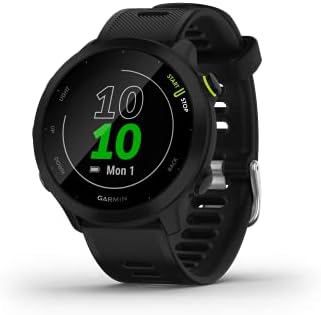 Garmin Forerunner 55, GPS Running Watch with Daily Suggested Workouts, Up to 2 Weeks of Battery Life, White