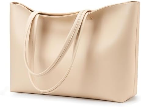 KALIDI Tote Bag Zipper Shoulder Bag Faux Leather Purses for Women Large Casual Handbag Work Dating College