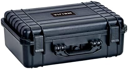 MEIJIA All Weather Portable Waterproof Hard Case,Camera Case with Customizable Fit Foam, Perfectly Protection of Camera, Drones,Pistols,Lens,Equipments,18.5 x14.06x6.93inches