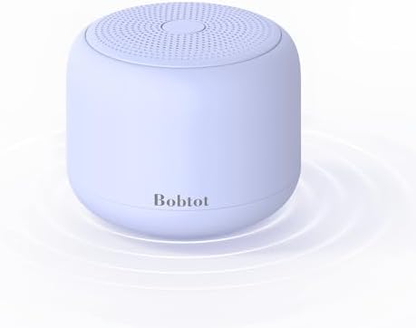 Bobtot Portable Bluetooth Speakers with Strap Easy to Carry, Wireless IPX5 Waterproof Mini Speaker with Loud Stereo Sound, 20 Hours Playtime, Rechargeable Battery, Built-in Microphone (Green)