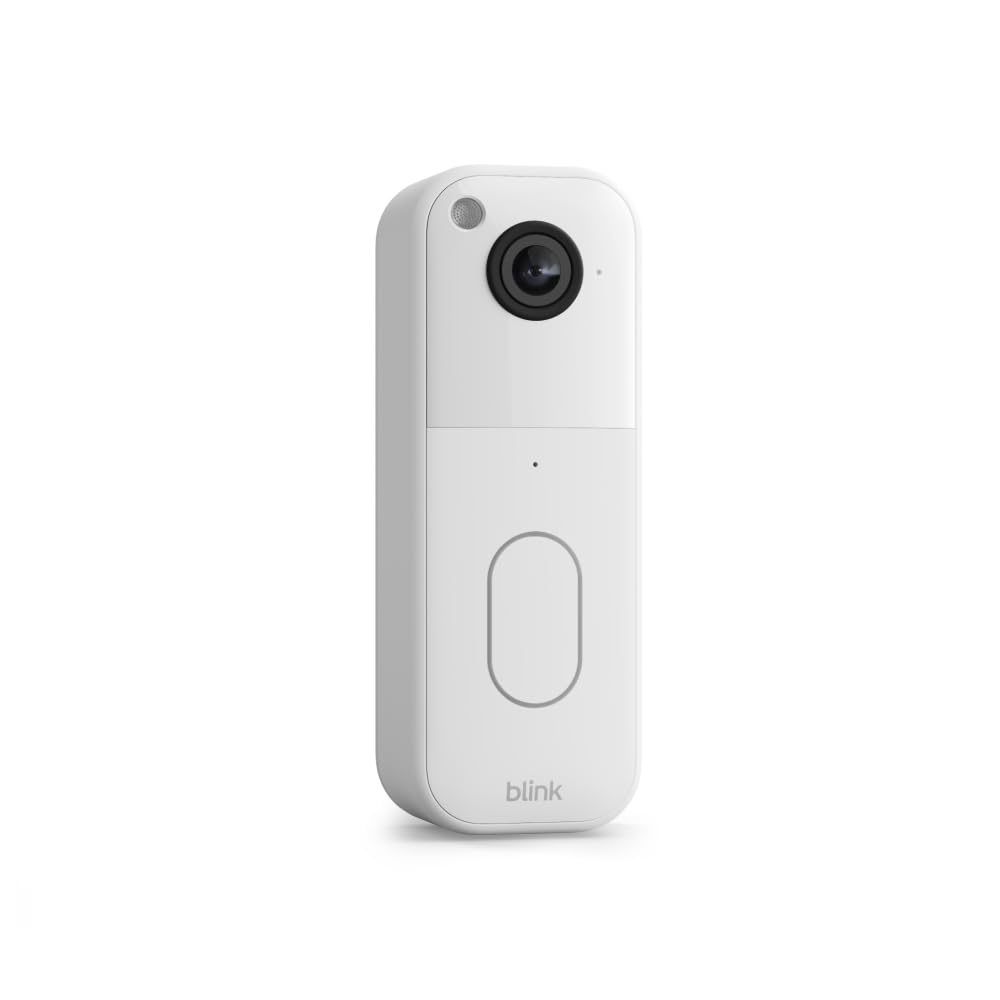 All-new Blink Video Doorbell – Head-to-toe HD view, two-year battery life, and simple setup. Required Sync Module not included – Add-On (Black)