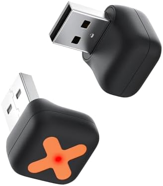 2 in 1 Wireless CarPlay Adaptor & Android Auto Adaptor for iPhone/Android, 2025 Mini Portable Car Dongle for Cars with OEM Wired CarPlay/AA from 2016, Stable Car Control & No Delay