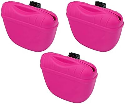 SagaSave Dog Treat Pouch for Training Silicone, Magnetic Closure Opening Portable Dog Treat Bag for Dog Training 3PCS Green