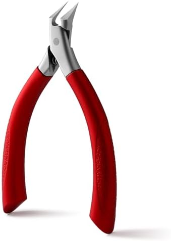 FVION Toenail Clippers for Ingrown Toenail Prevention, Straight Blade Podiatrist Nail Clippers for Thick Nails, Ergonomic Finger Nail Clippers for Adults, Seniors, Men and Women (Black)