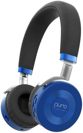 JuniorJam Plus Volume Limiting Headphones for Kids, Foldable & Adjustable Bluetooth Headphones, 22-Hour Battery Life USB-C Charging (Black)