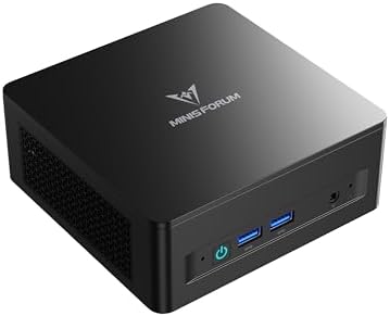 MINISFORUM UM760 Slim Mini PC AMD Ryzen 5 7640HS(6C/12T, up to 4.3GHz) 16GB RAM 1TB SSD Micro Computer, HDMI(4K), DP(4K),USB4(8K) Triple Video Output, AMD Radeon 760M Graphics 2.5G LAN Small PC