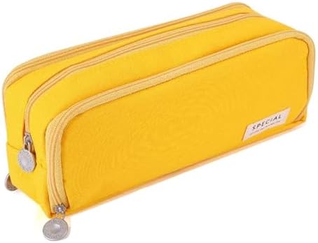 Big Capacity Pencil Case, OLIYuMi 3 Compartment Pencil Pouch Pencil Bag Storage Box Stationery Organizer Makeup Bag with Zipper Closure for Student Office College Boys and Girls (Pink)