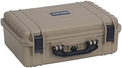 MEIJIA All Weather Portable Waterproof Hard Case,Camera Case with Customizable Fit Foam, Perfectly Protection of Camera, Drones,Pistols,Lens,Equipments,18.5 x14.06x6.93inches