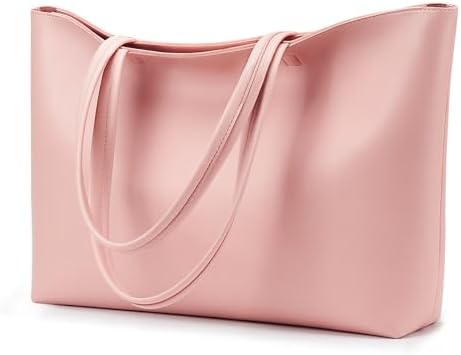 KALIDI Tote Bag Zipper Shoulder Bag Faux Leather Purses for Women Large Casual Handbag Work Dating College