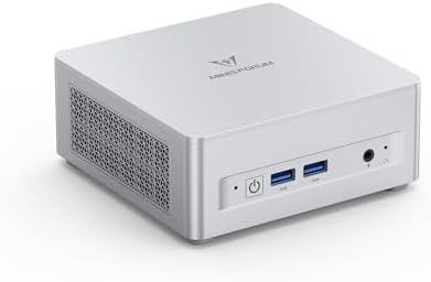 MINISFORUM UM760 Slim Mini PC AMD Ryzen 5 7640HS(6C/12T, up to 4.3GHz) 16GB RAM 1TB SSD Micro Computer, HDMI(4K), DP(4K),USB4(8K) Triple Video Output, AMD Radeon 760M Graphics 2.5G LAN Small PC