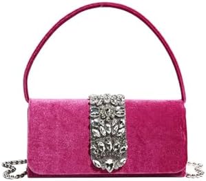 CORIOS Evening Bag for Women Rhinestone Clutch Bag Sparkly Crystal Handbag Bridal Wedding Purse Glitter Shoulder Bag