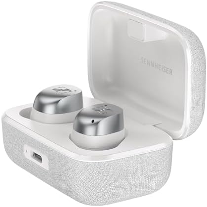 Sennheiser Momentum True Wireless 4 Smart Earbuds with Bluetooth 5.4, Crystal-Clear Sound, Comfortable Design, 30-Hour Battery Life, Adaptive ANC, LE Audio and Auracast - Black Graphite