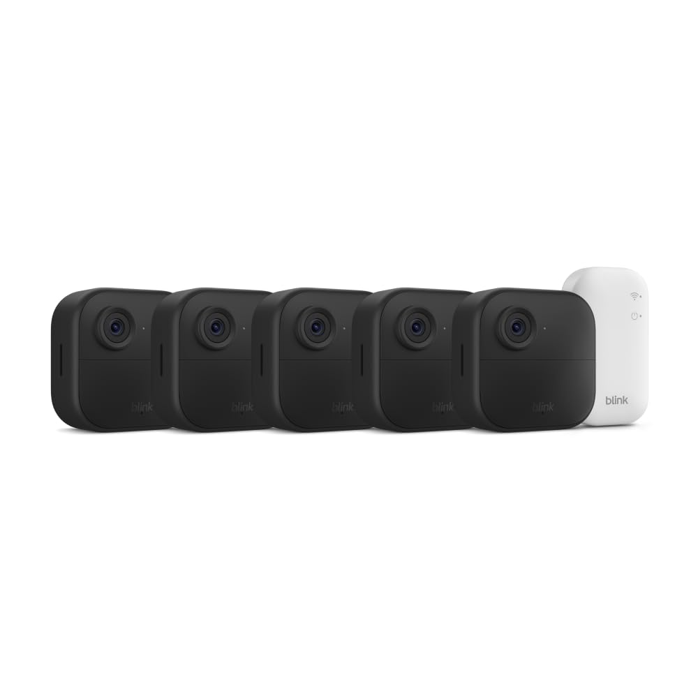 Blink Outdoor 4 (newest model) – Wireless smart security camera, two-year battery life, 1080p HD day and infrared night live view, two-way talk. Required Sync Module not included – Add-on camera