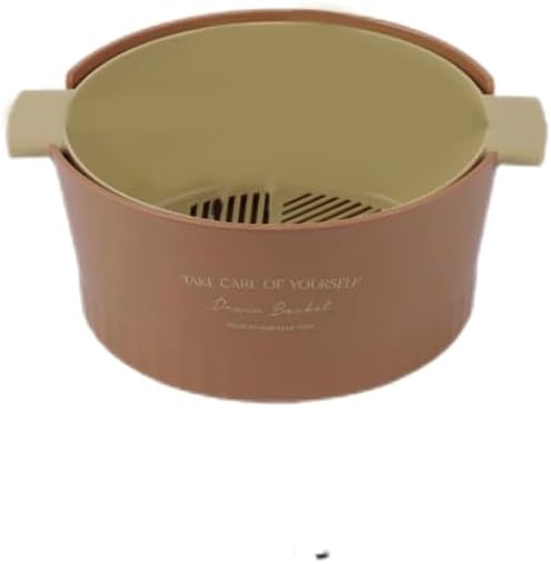 Kitchen Washbas Food Strainer Drain Basket Rotating Drainer Double-Layer Basin Vegetable Fruit Washing Strainer