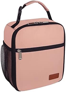 Lunch Box for Men Women Adults Small Lunch Bag for Office Work Picnic - Reusable Portable Lunchbox, Black