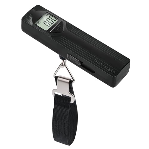 travel inspira Luggage Scale Battery-Free, Travel Essentials, Portable Handheld Digital Suitcase Weight Scale for for Travel Accessories, 110lbs/50kg (Dark Blue)