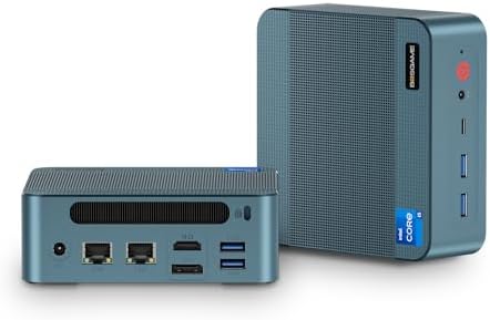 BOSGAME Mini PC P2 Pro, Intel i9-12900H (14C/20T,up to 5GHz) 32GB DDR5 RAM 1TB PCIe Gen 4 NVMe SSD Mini PC, 1x Thunderbolt 4 Port, 2X 2.5G LAN Ports,4K Triple Display, WiFi 6E, Bluetooth 5.2