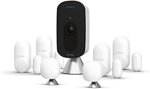 ecobee Smart Camera – Indoor WiFi Security Camera, Smart Home Security System, 1080p HD 180 Degree FOV, Night Vision, 2-Way Audio, Works with Apple HomeKit, Alexa Built in